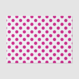 Papel De Seda Fuchsia bolinhas