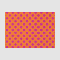 Fuchsia bolinhas em laranja