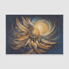 Papel De Seda Fugas Etéreas, Dreamcatcher Estrela Dourada