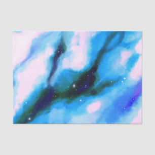 Papel De Seda Fundo Abstrato de Espaço Exterior Marcado Azul