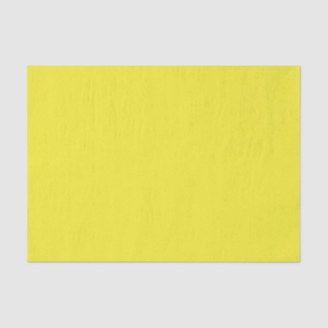 Papel De Seda Fundo Amarelo Vibrante Sólido (Frente )