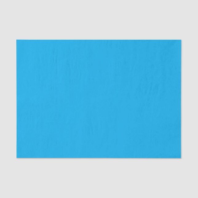 Papel De Seda Fundo Azul Ciano Sólido | Estilo Minimalista de Ve (Frente )