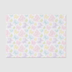 Papel De Seda Fundo com as borboletas na aguarela