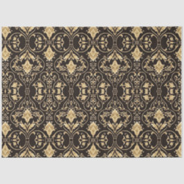 Papel De Seda Fundo de Decoupage do Design Preto Dourado