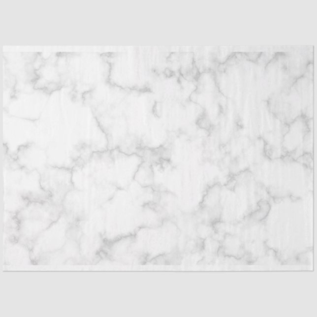 Papel De Seda Fundo de Decoupage do Marble Branco (Frente )
