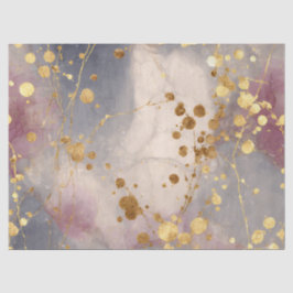 Papel De Seda Fundo de respingo de tinta dourada rosa