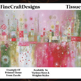 Papel De Seda Fundo de Vila Abstrata Festiva EP3 Decoupage
