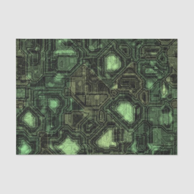 Papel De Seda Fundo do circuito de computador (Frente )