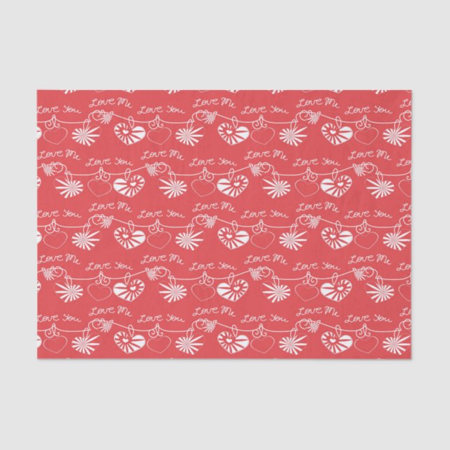 Papel De Seda Fundo do dia de são valentim (Frente )