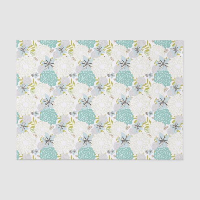 Papel De Seda Fundo floral (Frente )
