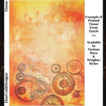 Fundo, Laranja, Dourado, Vermelho ED6FS Decoupage