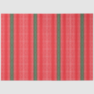 Papel De Seda fundo vermelho e verde listrado