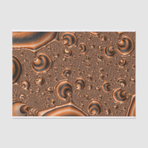 Papel De Seda Funky Trippy Espirando Laranja Arte Fractal