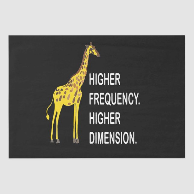 Papel De Seda Funny Giraffe Pun (Frente )