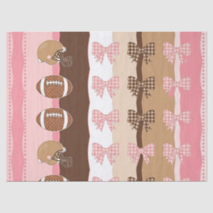 Papel De Seda Fútbol Coquette Arco de Estampa de Leopardo (11)