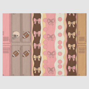 Papel De Seda Fútbol Coquette Arco de Estampado de Leopardo (8)