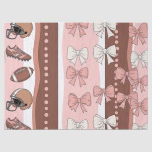 Papel De Seda Fútbol Coquette Arco de Estilo Leopardo (7)