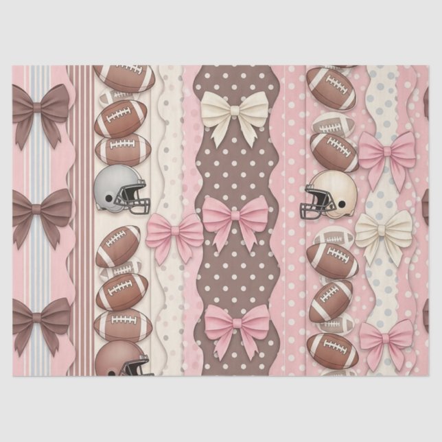 Papel De Seda Fútbol Coquette Arco Leopardo (9) (Frente )