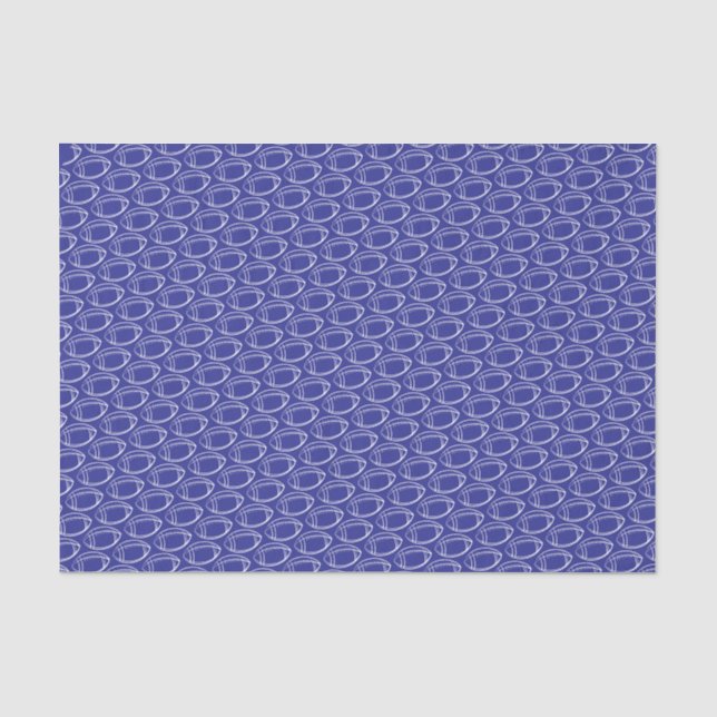 Papel De Seda Futebol azul (Frente )