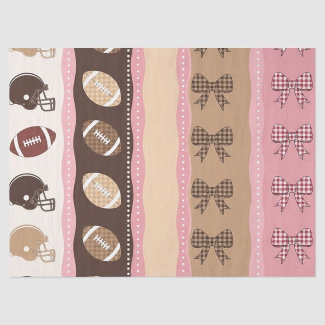 Papel de Seda Futebol Coquette com Estampa de Leop (Frente )