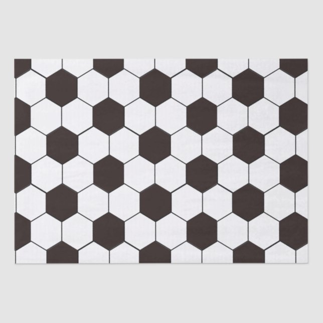 Papel De Seda Futebol infantil Padrão de futebol Aniversário do  (Frente )