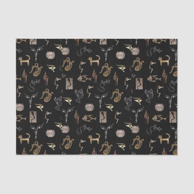 Papel De Seda Gabinete de Curiosidades Pequenos Itens (Frente )