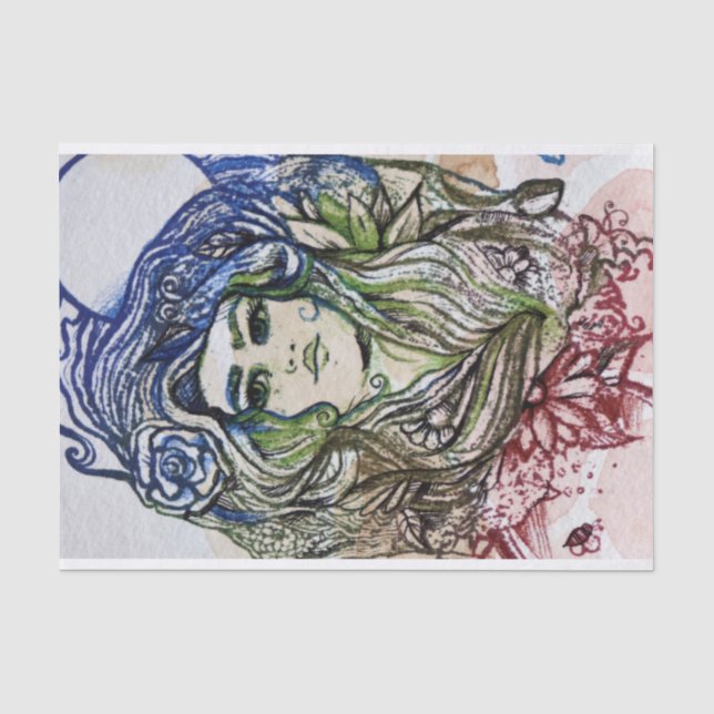 Papel De Seda Gaia Madre Deusa (Frente )