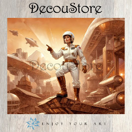 Papel De Seda Galactic Explorer Decoupage