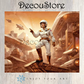 Papel De Seda Galactic Explorer Decoupage