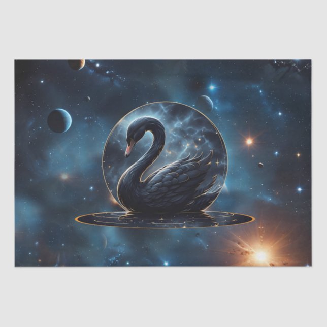 Papel De Seda Galáctica Grace: O Cisne Negro. (Frente )