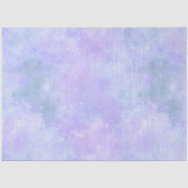 Papel De Seda Galáxia Azul Claro Design 1