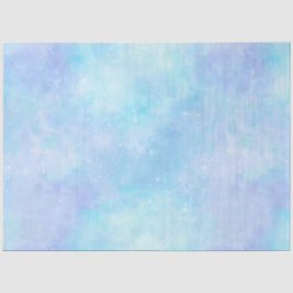 Papel De Seda Galáxia Azul Claro Design 8