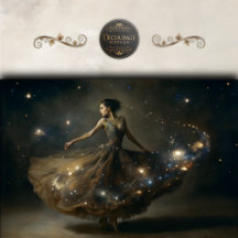 Galáxia Dançarina Celestial Decoupage