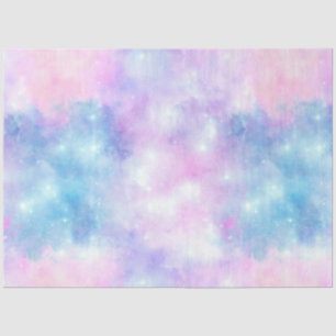 Papel De Seda Galáxia pintada Design 4
