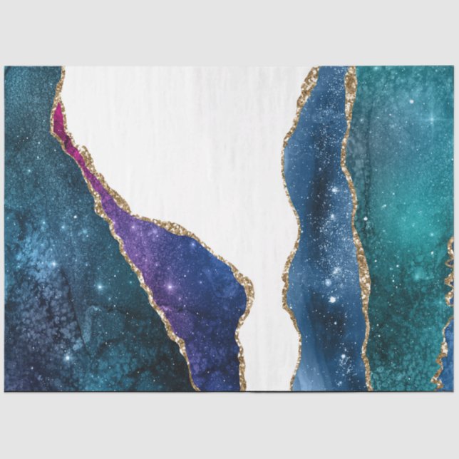 Papel De Seda Galaxy Agate Series Design 3 (Frente )