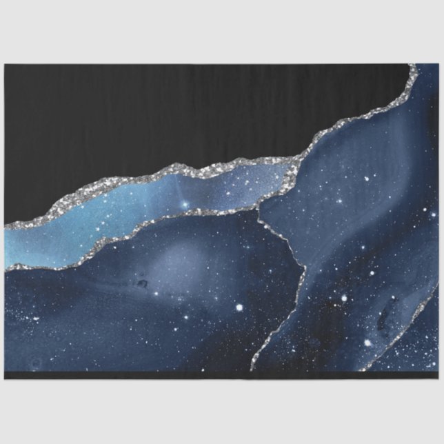Papel De Seda Galaxy Agate Series Design 8 Tecidos (Frente )