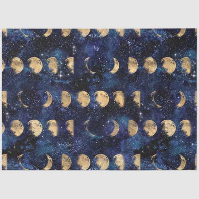 Papel De Seda Galaxy Moon Series Design 11 (Frente )