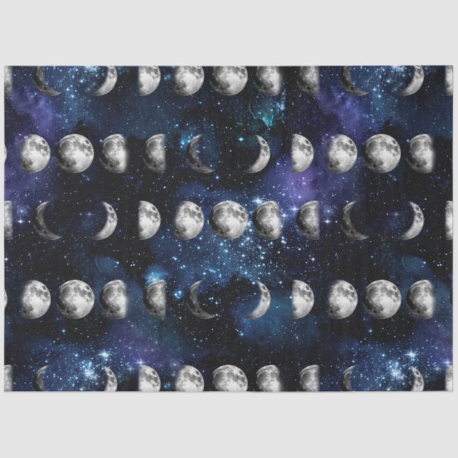 Papel De Seda Galaxy Moon Series Design 9 (Frente )
