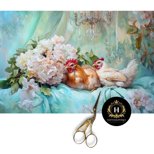 Papel De Seda Galeria de Galinhas de Decoupagem de Casamento Enc (Criador carregado)
