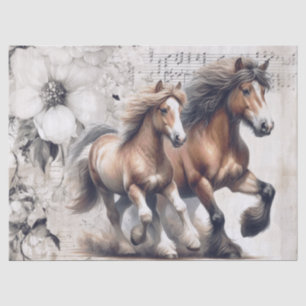 Papel De Seda Galês Pony e Cob Horse Decoupage