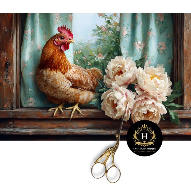 Papel De Seda Galinhas Brancas Russas Cortina Descamação (Criador carregado)