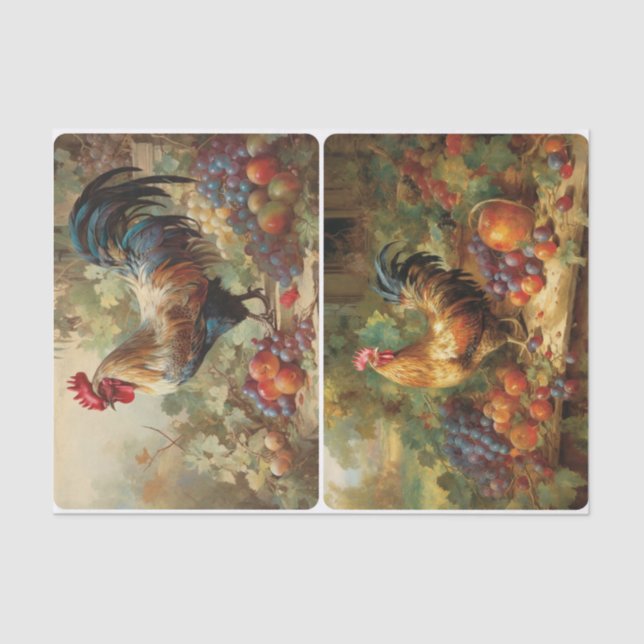 Papel De Seda Galinhas De Varia (Frente )