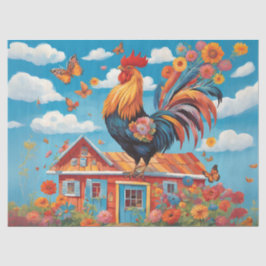 Papel De Seda Galo Caipira Caprichoso