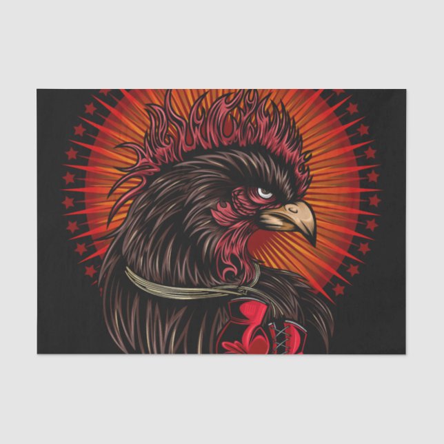 Papel De Seda Galo de Boxing (Frente )