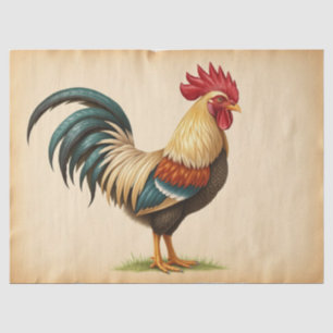 Papel De Seda Galo Rústico