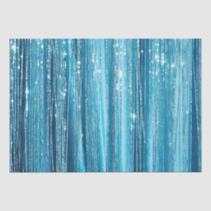 Papel De Seda Gam Aqua Sparkle Stripes