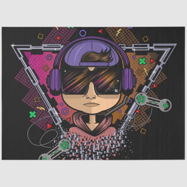 Papel De Seda Gamer Boy (Frente )