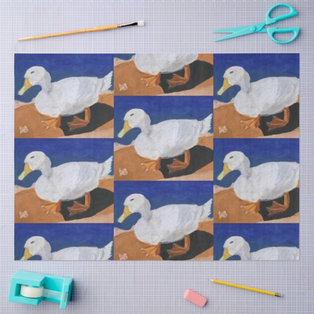 Papel De Seda Ganso Branco (Arte )