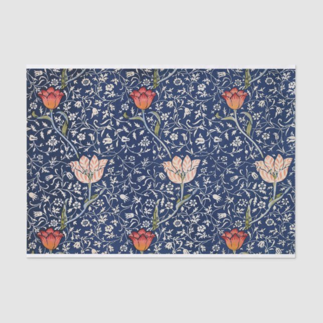 Papel De Seda Garden Tulip (Medway) por William Morris (Frente )