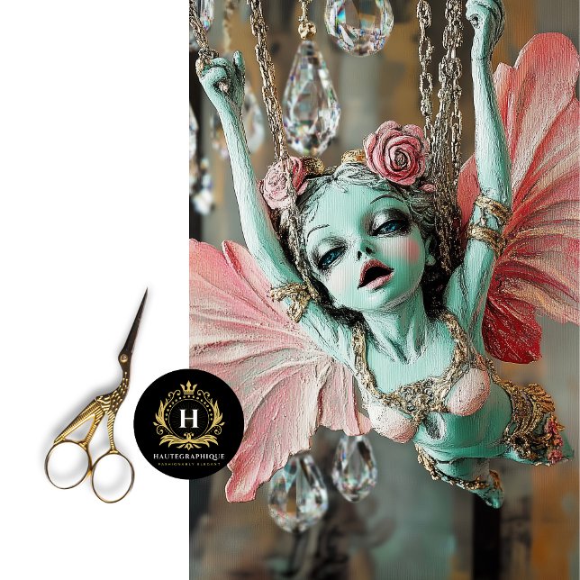 Papel De Seda Gárgula Gárgula Fada Cor-de-Rosa (Criador carregado)